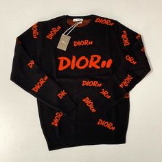 Dior Men New Season Sweaters Size:Large Dior Sweatshirt Men, Dior Sweater Men, Dior Sweatshirt, Dior Clothes, Girly Tops, Iced Out Jewelry, Clothing Store Interior, Dior Men, Men Dior