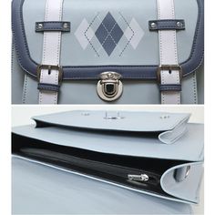 Japanese Retro Lolita Sweet PU Shoulder Messenger Bag BE034 Size 31*22*10cm Soft Grunge, Shoulder Messenger Bag, Messenger Bag, Japan, Blue, Black