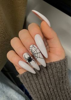 Spider Nail, Bad Nails, Hippie Nails, Basic Nails, Glow Nails, Fall Acrylic Nails, Nail Art Ideas, Funky Nails, Types Of Nails