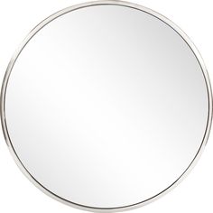 a round mirror on a white background