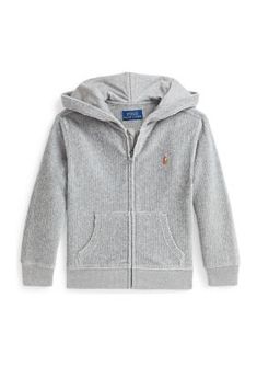 This cotton-blend hoodie is made with a knit interpretation of classic corduroy that includes extra stretch. The left chest is embroidered with Ralph Lauren Childrenswear's multicolored signature Pony. Size 4-4T has a 16.75" body length (front and back) and a 21" sleeve length Sleeve length is taken from the center back of the neck Multicolored signature embroidered Pony at the left chest Jersey-lined hood Full-zip front Long sleeves with ribbed cuffs Split kangaroo pocket Ribbed hem By choosing Hoodie Zip, Jumping Beans, Ralph Lauren Purple Label, Jumper Shirt, Boys Hoodies, Zip Up Hoodies, Wimbledon, Formal Shirts, Clothes Collection