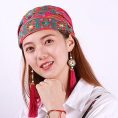 National embroidery bag headband hat casual retro embroidery bag hat personality custom manufacturer wholesale – ipotala.com Adjustable Bohemian Winter Headwrap, Traditional Red Summer Hat, Traditional Summer Headwrap One Size, Red Bohemian Embroidered Hat, Traditional One-size Summer Headwrap, Bohemian Embroidered Hats One Size Fits Most, Traditional Summer Festival Bandana, Bohemian Embroidered Hats For Festivals, Traditional Embroidered Hats For Spring