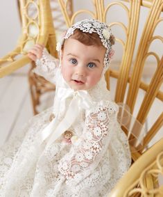 Handmade, Christening Gown Girl Elegant Cream Baptism Dress For First Communion, Cream Baptism Dress For Ceremony, Elegant Cream Gown For Baptism, Elegant Cream Baptism Dress For Ceremony, Baby Lace Dress, Girls Baptism Dress, Dress For Baby Girl, Blessing Dress, Baby Lace