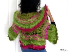 Secret Garden Theme, Shrug Style, My Secret Garden, Beautiful Eyelashes, Eyelash Yarn, Pretty Pins, The Secret Garden, Crochet Jacket, Garden Theme