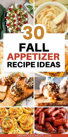 collage of fall appetizer recipes. Easy Fall Appetizers, Fall Party Appetizers, Fall Finger Foods, Fall Recipes Appetizers, Fall Appetizers Easy, Fall Appetizer, Fall Appetizers, Appetizers For A Crowd, Fall Snacks