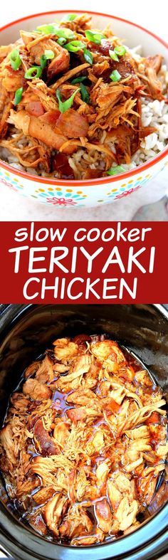 slow cooker teriyaki chicken is an easy and delicious recipe