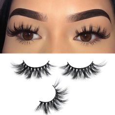 PRICES MAY VARY. 1.★【Premium Mink Fur - Soft & Comfortable】 -- 100% siberian mink fur eyelashes. Real full strip mink eyelashes feel more comfortable than synthetic lashes. Dramatic soft, natural curved, like human natural lashes, but not irritate to your eyes. 2.★【Only 0.5g - Light Weight】 -- Each pair of our 3D mink false eyelashes only weighs 0.5 grams. Lightweight "0" burdens, no heavy feeling. You will not even feel their exist on your eyes. Cruelty-free Mink fur. These fine fibers come fro Applying False Eyelashes, False Eyelash Extensions, Thick Lashes, Nose Shapes, Best Mascara, Faux Mink Lashes, 3d Mink Lashes, Fake Eyelashes, Natural Lashes