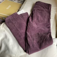 Pacson Purple Corduroy Pants Size 22 There Is No 22 Available In The Poshmark Setting So It Says 23. Mom Jean Style. New Don’t Have The Price Tag, But The Plastic Loop Is Still On The Tag In The Back The Paper Price Tag Fell Off. Purple Pants Women, Casual Purple Corduroy Bottoms, Courderoy Pants, Purple Corduroy Pants, Grunge Pants, Purple Denim, Mom Jeans Style, Jeans Pacsun, Pacsun Jeans