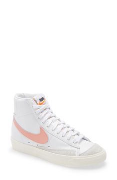 Nike Blazer Mid 77 Outfit Woman, Nike Shoes Women Fashion, Cute Sneakers, Hype Shoes, High Top Sneaker