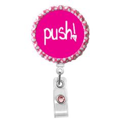 Push  Name Badge Holder  Badge Reels  Cute Badge Reel  by 868shop, $6.00 Nurse Name Badge, Cute Badge Reel, Pharmacy Tech, Nurse Badge Holders, Id Badge Reels, Name Badges, Nurse Badge Reel, Pharmacist, Badge Holder