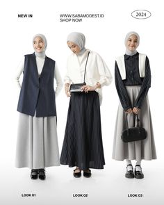 Hijabi Fashion Modest, Outfit Outer Hijab, Kondangan Outfit, Outfit Hijab Casual, Japanese Minimalist, Modest Casual Outfits