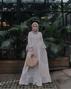 Dresses Islamic, Hijabi Mode, Hijab Gown, Hijab Stile, Muslimah Wedding Dress, Moslem Fashion, Estilo Hijab, Model Gamis