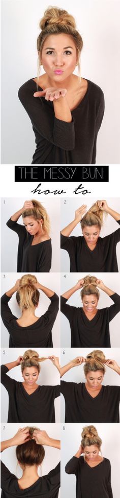 The messy bun #shopimpressions Hair Hoco, Easy Hairstyle, Homecoming Hair, Fresh Hair, Work Hairstyles, Hoco Hair, Different Hairstyles, Everyday Hairstyles