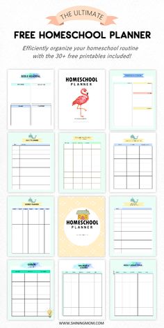 the ultimate homeschool planner with free printables