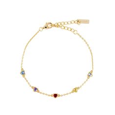 Introducing our delicate Skipping A Beat Bracelet. Made from the highest-quality 925 sterling silver and finished with an 18k gold plating this bracelet features multicoloured hearts and an adjustable chain ensuring a perfect fit for every wrist. It is ideal for stacking with other bracelets for a unique and personalised look. Maintain your jewellery’s high shine by avoiding contact with any chemicals such as soap, perfume, lotion, makeup, hair & cleaning products. Soap Perfume, Hair Cleaning, Perfume Lotion, Wrist Jewelry, August Birthstone Jewelry, July Birthstone Jewelry, Jewelry Ring Box, Pearl Jewellery Earrings, Men's Jewelry Rings