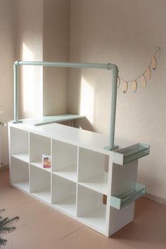 Entdecke die besten IKEA Hacks und sammle Ideen und Tipps für deine eigenen ProjekteLass dich von Fotos der schönsten Ikea Hacks inspirieren Stair Renovation, Stairs Renovation, Diy Playroom, Remodel Basement, Basement Playroom, Girls Playroom, Toddler Playroom, Bar Basement