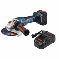 The Bosch GWS18V-13CN18V Spitfire Connected-Ready 5 – 6 In. Angle Grinder with Slide Switch delivers the ultimate combination of performance, control and power in a cordless grinder. This tool is part of the PROFACTOR System, which pairs BITURBO Brushless Technology with a CORE18V PROFACTOR battery. BITURBO Brushless Technology is a high-performance motor and drive-train system designed to deliver power comparable to high-demand corded tools. It features connectivity (module sold separately), pr Spiral Bevel Gear, New Milwaukee Tools, Bosch Tools, Train System, Cordless Tools, Drill Driver, Specialty Tools, Angle Grinder, Black & Decker