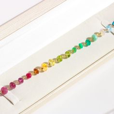 Rainbow Bracelet Rainbow Gemstone Bracelet Colorful Multi Gemstone Bracelet 14K Wire Wrapped Ombre Bracelet Precious Bracelet SOLID GOLD 14K (25388 - 6) Rainbow Multi-stone Bracelets As A Gift, Elegant Rainbow Bracelets With Round Beads, Elegant Rainbow Round Beads Bracelet, Elegant Rainbow Beaded Bracelets, Multicolor Faceted Crystal Bracelet As Gift, Multicolor Beaded Bracelets With Gemstone Accents As Gift, Elegant Colorful Bracelets For Gifts, Multicolor Gemstone Accents Bracelets As Gift, Multicolor Gemstone Bracelets As Gift