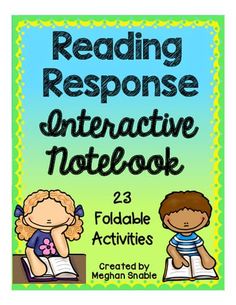 reading response interactive notebook with two children