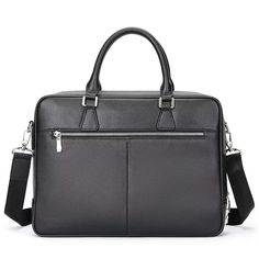 Introducing the Executive Elite Men's Bag, a fusion of durability and elegance with its cow leather and alligator texture. It's perfect for the man who appreciates style in every aspect of life. Classic Textured Leather Bag For Business Trips, Professional Leather Shoulder Bag For Business Trips, Leather Shoulder Bag Briefcase For Business, Leather Shoulder Briefcase For Business, Formal Black Leather Laptop Bag, Rectangular Textured Leather Business Bag, Black Leather Laptop Bag For Business, Modern Black Bag For Business, Modern Black Bags For Business