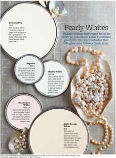 pearly whites and pearls are featured in this magazine