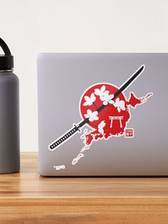 Cherry Blossom Samurai, Samurai Sticker, Cherry Blossom, Blossom, Cherry