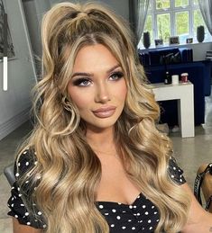 Long Face Hairstyles, Birthday Hair, Glam Hair, Long Blonde, Hair Stylist Life, Long Blonde Hair, Wedding Hair And Makeup, Ponytail Hairstyles, Down Hairstyles