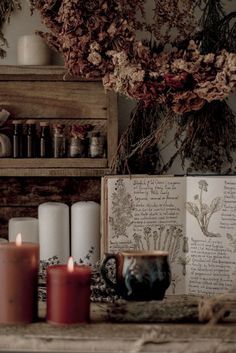 Forestcore Aesthetic, Strega Nona, Magic Candles, Autumn Candles, Boiling Pasta, Witch Core, Cottage Witch, Witchy Aesthetic