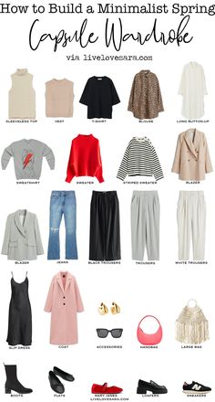 Boho Minimalist Fashion, Travel Capsule Wardrobe Spring, Plus Size Capsule Wardrobe, French Capsule Wardrobe, Simple Spring Outfits, Capsule Wardrobe Casual, Fashion Capsule Wardrobe, 40 Fashion, Small Wardrobe