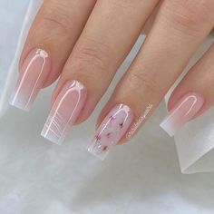 Her Nails, Ombre Nail Designs, Elegant Nails, Cute Acrylic Nails, Ombre Nails, Acrylic Nail Designs