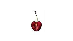 an apple is shown in the shape of a heart