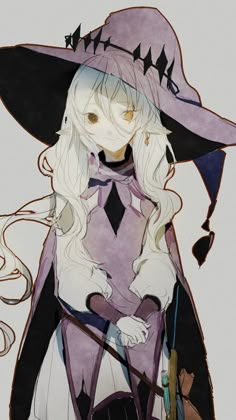 a drawing of a woman in a witch costume