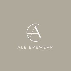 the logo for ale eyewear, which is designed to look like a circle with an arrow