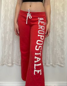 Y2K 2000s Pink Coral Low Rise Aeropostale Flare Tracksuit Sweat Pants #y2k #y2kfashion #2000s #2000sfashion #aeropostale #lowrise #tracksuit Low Rise Sweatpants Outfit 2000s, Aeropostale Outfits 2000s, 2000s Sweatpants Outfit, Aeropostale Flare Sweatpants, Flare Tracksuit, 2000s Sweatpants, Flare Sweat Pants, Flare Sweats