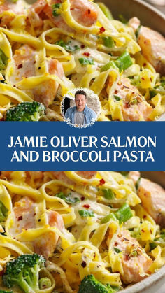 Jamie Oliver Salmon And Broccoli Pasta Salmon Broccoli Pasta, Jamie Oliver Salmon, Salmon And Broccoli Pasta, Creamy Salmon, Pasta Fresh, Salmon And Broccoli, Fresh Salmon, Jamie Oliver Recipes, Broccoli Pasta