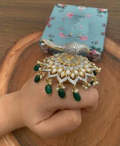 Diamonds, Kundans, emerald drops and a beautiful bird on top! This adjustable Panchi Pari ring is a definite head turner. The Ring is Adjustable and a True Statement Piece Sabyasachi Bridal, Statement Rings Diamond, Emerald Gem, Beautiful Bird, Art Deco Diamond, Ring Diamond, Statement Ring, Rings Statement, Stone Beads