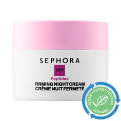 An unscented night cream with peptides that visibly firms and smooths skin. Skin Type: Normal, Dry, and Combination Skincare Concerns: Fine Lines and Wrinkles, Dryness, and Loss of Firmness and ElasticityFormulation: Rich CreamHighlighted Ingredients:- Natural Peptides from Marine Algae: Known to visibly firm skin.Ingredient Callouts: This product is vegan, cruelty-free, and comes in recyclable packaging.What Else You Need to Know: This cream is formulated with 95 percent natural-origin ingredie 95 Percent, Marine Algae, Firm Skin, Dry Face, Oily Skin Care, Recyclable Packaging, Sephora Collection, Sagging Skin, Night Cream