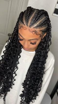 Human Hair For Braiding, Cornrow Styles, Cornrows Braids For Black Women, Cornrow Braids, Braids Ideas