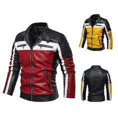 SPEZIFIKATIONEN
 Typ : Normal
 Dicke : Vlies
 Stil : Moto & Biker Ärmellänge (cm) : Voll
 Größe : L XLXXL 3XL
 Versand : Kostenloser Versand
 Jahreszeit : Winter, Herbst
 Qualität : Hohe Qualität
 Mustertyp : Fest
 Oberbekleidungstyp : Leder und Wildleder
 Herkunft : Festlandchina
 Modellnummer : 9008
 Material : 60 % PU-Leder, 40 % Polyester
 Material : Kunstleder
 Futtermaterial : Kunstpelz
 Kapuze : Nein
 Geschlecht : MÄNNER
 Stoffart : Wollstoff Dekoration : Reißverschlüsse
 Kragen : STEHEN Black Patchwork Leather Jacket, Casual Long Sleeve Patchwork Leather Jacket, Casual Patchwork Leather Jacket, Casual Long Sleeve Leather Jacket With Patchwork, Casual Black Leather Jacket With Patchwork, Casual Winter Outerwear For Biker Events, Casual Leather Jacket For Biker Events In Winter, Winter Biker Jacket With Stand Collar, Winter Biker Jacket With Patchwork And Long Sleeves