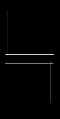 a black and white photo with lines in the middle that are parallel to each other