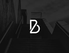 the letter b is placed on top of some stairs