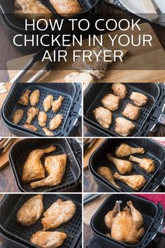 We have everything you need to know for how to cook chicken in your air fryer right here. From why you want to cook it in the air fryer to the tools and accessories that make your life easier to cooking temperatures and times for every cut, we’ve got you covered. Air Fryer Recipes Breakfast, Air Fryer Cooking Times, Cooks Air Fryer, Air Fried Food, Air Fryer Oven Recipes, Air Fry Recipes, Air Fryer Recipes Chicken, Cook Chicken, Air Fryer Dinner Recipes