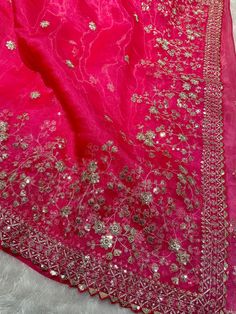 Package Contains: Saree, Blouse, Petticoat Pure organza fabric sarees with thread & sequence work & touch silver Zari in all over sarees with beautiful heavy embroidery blouse With FREE Saree fall and Pico with matching petticoat. Our Services- Stitching service is also available on customer demand. Please get in touch with us for Stitching Service. We customize everything when it comes to ethnic wear. We Provide both i.e. unstitched and stitched blouse as required, so feel free to contact us. B Heavy Embroidery Blouse, Peach Saree, Cotton Saree Blouse, Grey Saree, Saree Floral, Floral Saree, Lace Saree, Handloom Weaving, Purple Saree