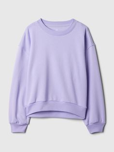 Kids Crewneck Sweatshirt | Gap Gap Relaxed Fit Sweatshirt, Gap Relaxed Fit Sweatshirt With Ribbed Cuffs, Gap Relaxed Fit Sweats With Ribbed Cuffs, Gap Long Sleeve Sweatshirt With Ribbed Cuffs, Gap Relaxed Fit Sweatshirt For Fall, Gap Long Sleeve Relaxed Fit Sweatshirt, Gap Relaxed Fit Long Sleeve Sweatshirt, Gap Sweatshirt For Spring Loungewear, Spring Gap Sweatshirt For Loungewear