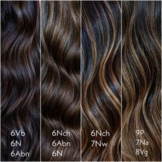 Different Shades Of Brunette, Brunette Formulas, Ukulele Fingerpicking, Shades Of Brunette, Hair Caramel