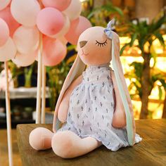 Bunny Plush Toy Doll - Peachy Bloomers Rabbit Sleeping, Lovey Doll, Easter Plush, Rabbit Plush Toy, Rabbit Doll, Personalized Easter Bunny, Easter Bunny Plush, Rabbit Dolls, Teddy Bear Stuffed Animal