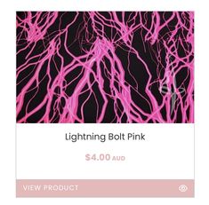 the lightening bolt pink is $ 4 00 aud and it's on sale