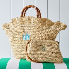 Antigua Ruffle Tote