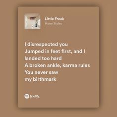 You Never Saw My Birthmark Harry Styles, Spotify Lyrics Aesthetic, Ipad Design, Harry Styles Songs, Style Lyrics, Lyrics Wallpaper, Harry Styles Wallpaper