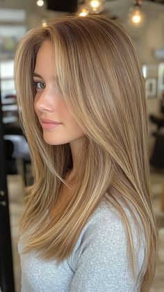 Blond Hair Strands, Layered Haircuts For Blonde Hair, Long Layers Honey Blonde, Face Frame Highlights Straight Hair, Dark Blonde With Caramel Lowlights, Taylor Swift Dirty Blonde Hair, Highlights For Honey Blonde Hair, Fall Blonde Hair Inspiration, Rich Dark Blonde Hair Color